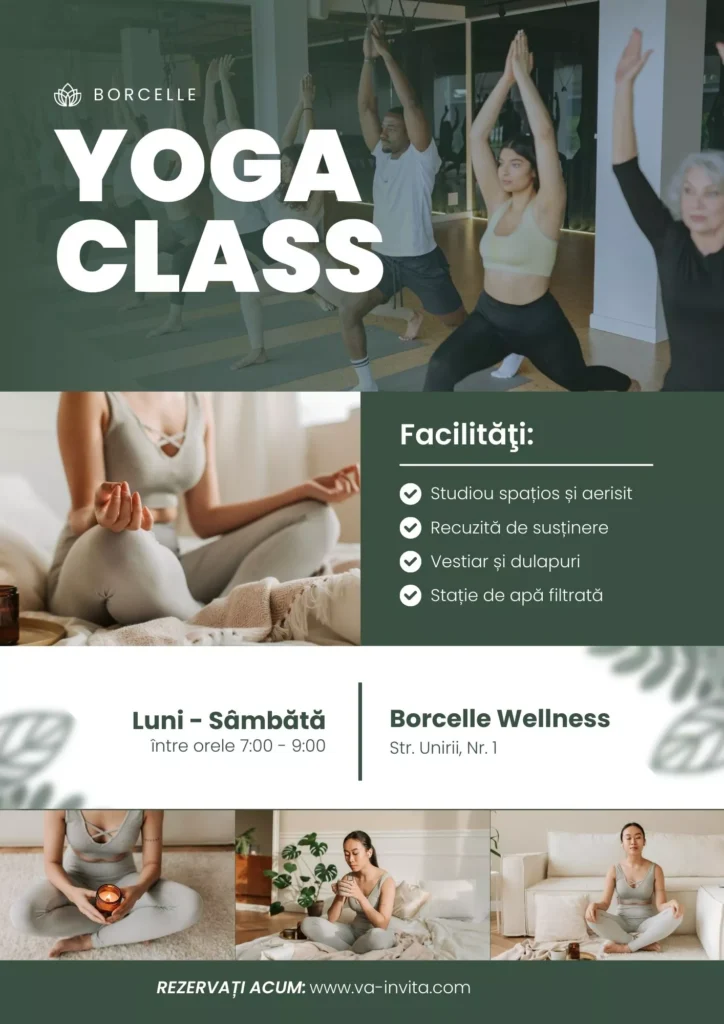 Invitatii yoga class