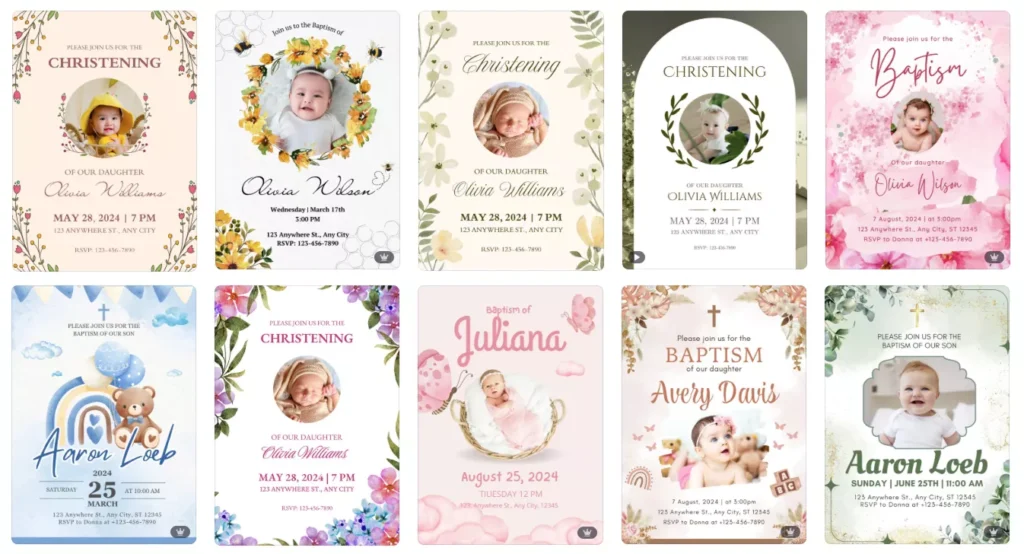 exemple invitatii pentru botez 1