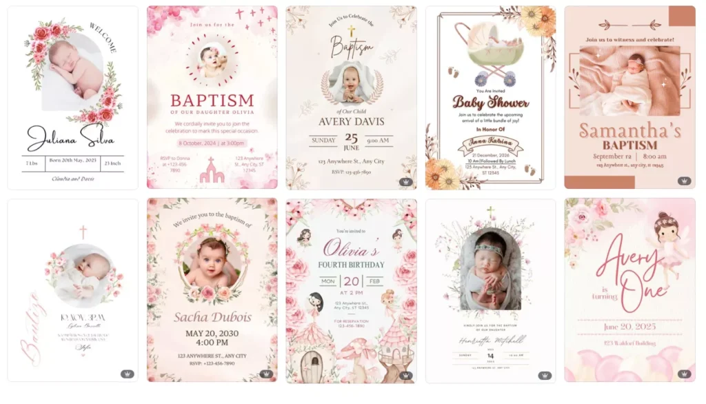 exemple invitatii pentru botez 2