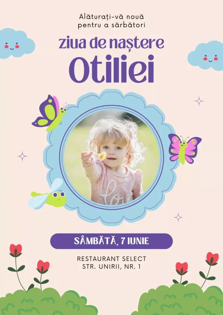 invitatie zi de nastere copii 2