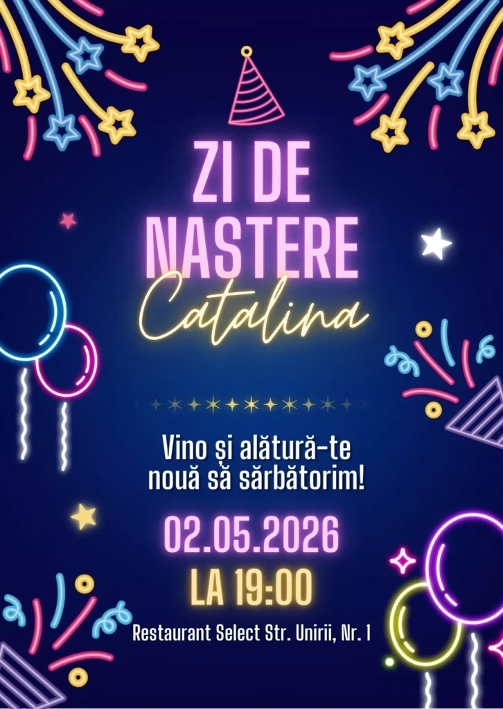 invitatie zi de nastere 20