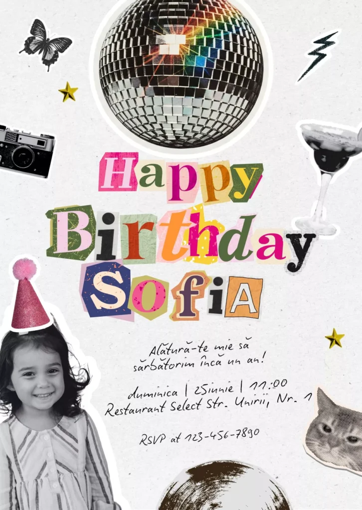 invitatie zi de nastere copii