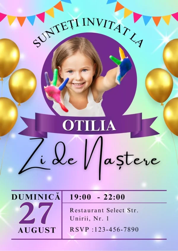 invitatie zi de nastere copii 6