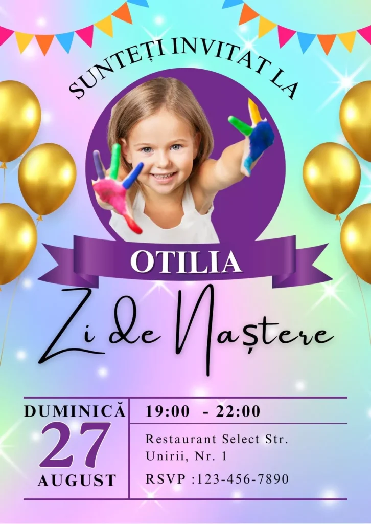 invitatie zi de nastere copii 6