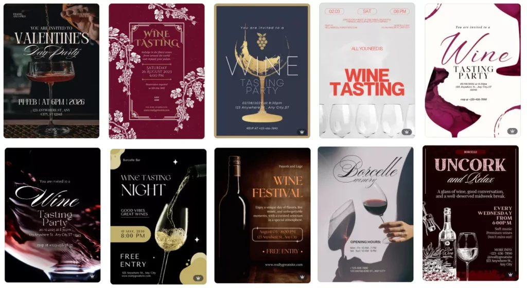 invitatii exemple pentru degustarea vin