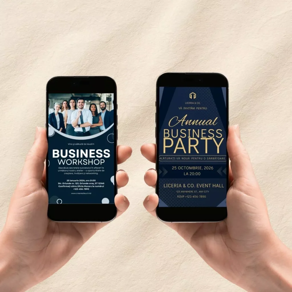 invitatii la evenimente corporate